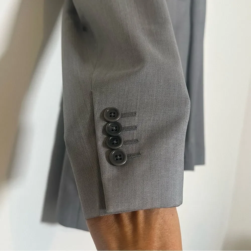 Saks‎ 5th Ave Black * Ermenegildo Zegna Wool Silk Sport Coat Blazer Sz 38 Office